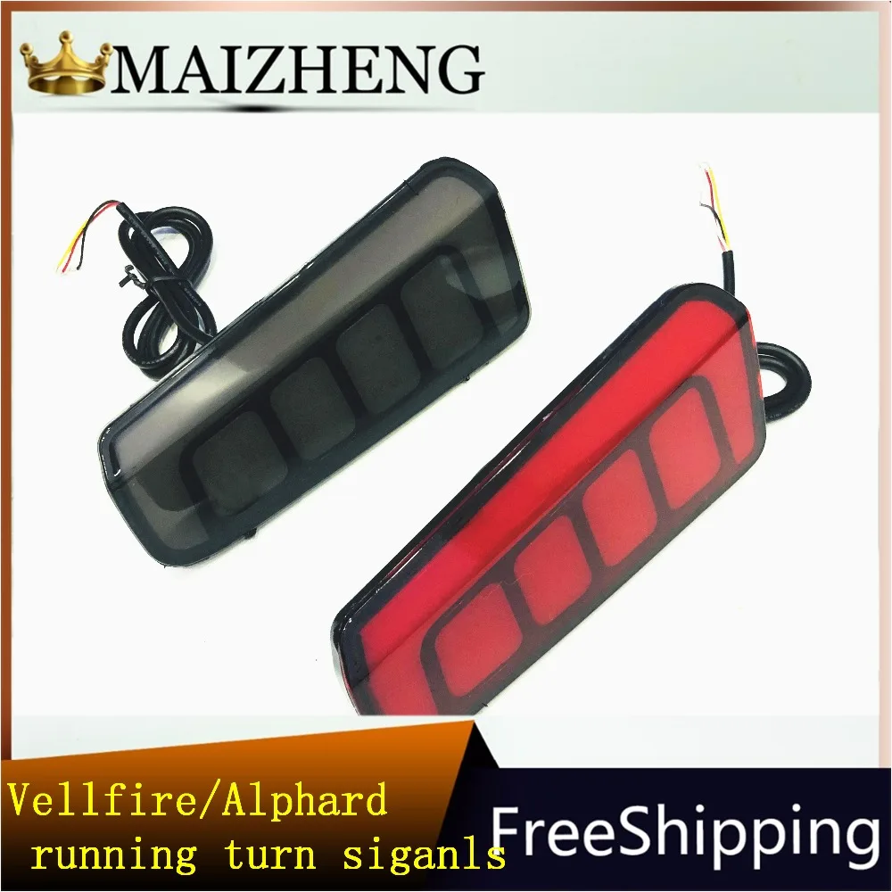 For Toyota Alphard 2017 2018 2019 Rear Bumper Reflector LED Brake Light Driving lights with running turn siganls Waterproof 12V
For Toyota Alphard 2017 2018 2019 Rear Bumper Reflector LED Brake Light Driving lights with running turn siganls Waterproof 12V