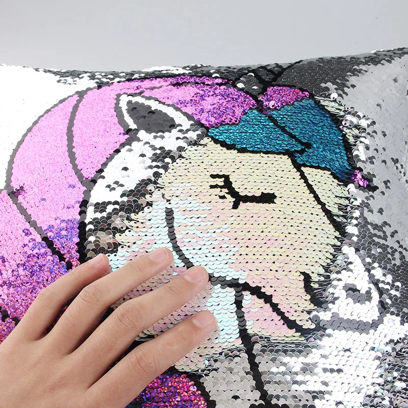 DIY Unicorn Sequin pillowcase Mermaid Color Changing Reversible Pillow Case Magical Throw Pillow cover blue cartoon pillowcases
DIY Unicorn Sequin pillowcase Mermaid Color Changing Reversible Pillow Case Magical Throw Pillow cover blue cartoon pillowcases