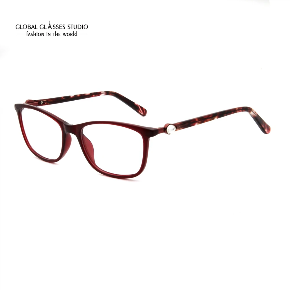 Eyeglasses Optical Glasses Clean Lens Wine Color Acetate Women High Quality Frame Fashion Classic Design Eyewear CXJ-17006-C4
Eyeglasses Optical Glasses Clean Lens Wine Color Acetate Women High Quality Frame Fashion Classic Design Eyewear CXJ-17006-C4
