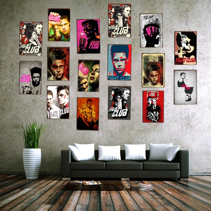 Fight Club Classic Movie Plaque Metal Vintage Tin Sign Retro Pub Cafe Home Art Kids Room Wall Decor Unique Gift Cuadros DU-1149
Fight Club Classic Movie Plaque Metal Vintage Tin Sign Retro Pub Cafe Home Art Kids Room Wall Decor Unique Gift Cuadros DU-1149