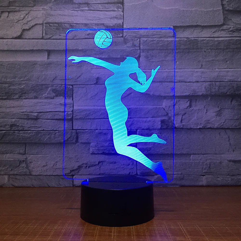 Women's Volleyball 3D Lamp 7 Color Led Night Lamps for Kids Touch Led USB Table Lampara Lampe Baby Sleeping Nightlight Home Gift
Women's Volleyball 3D Lamp 7 Color Led Night Lamps for Kids Touch Led USB Table Lampara Lampe Baby Sleeping Nightlight Home Gift