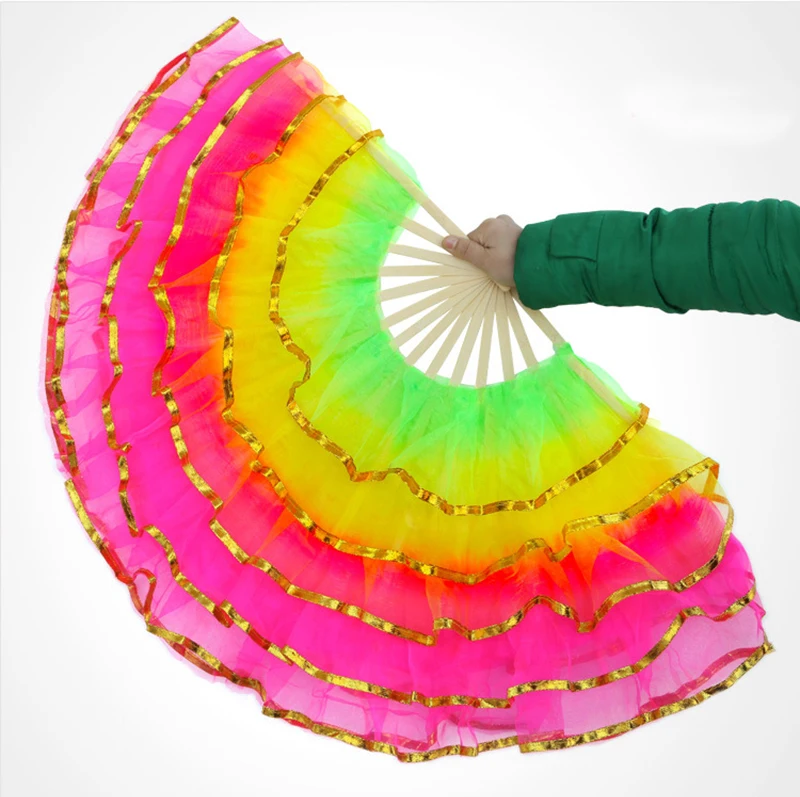 Chinese Style Christian Dance Fan Five Layers of Yarn Hand Folding Fan Wedding Home Decoration Art Crafts Gift
Chinese Style Christian Dance Fan Five Layers of Yarn Hand Folding Fan Wedding Home Decoration Art Crafts Gift