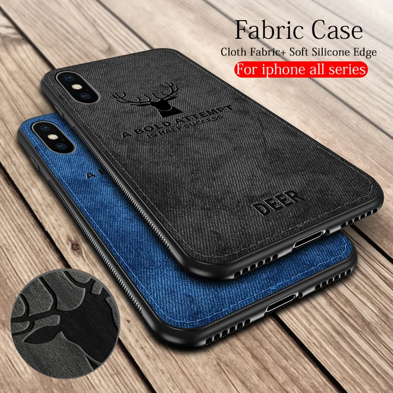 Cloth Fabric 3D Embossed Deer Case For iPhone XR XS X 6 6S 7 8 Plus 11 13 Pro Max 12 Mini i Phone SE Soft TPU Frame Cover Coque
Cloth Fabric 3D Embossed Deer Case For iPhone XR XS X 6 6S 7 8 Plus 11 13 Pro Max 12 Mini i Phone SE Soft TPU Frame Cover Coque