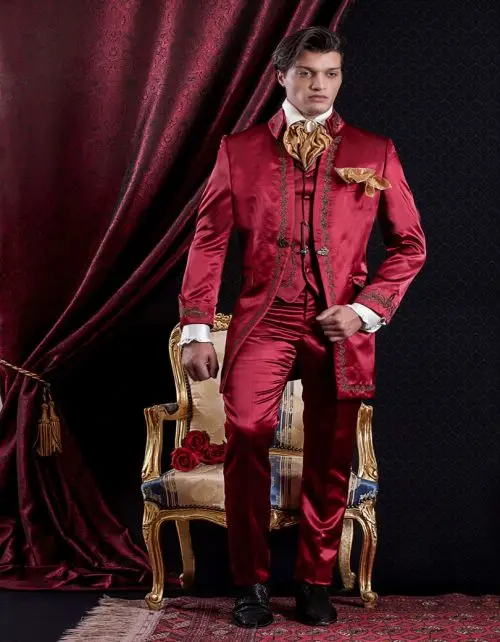 2019 Red Embroidery Mens Suit Prom Groom Tuxedos Groomsmen Wear Wedding Suits For Men Stylish 3pieces(Jacket+Pant+Vest)
2019 Red Embroidery Mens Suit Prom Groom Tuxedos Groomsmen Wear Wedding Suits For Men Stylish 3pieces(Jacket+Pant+Vest)