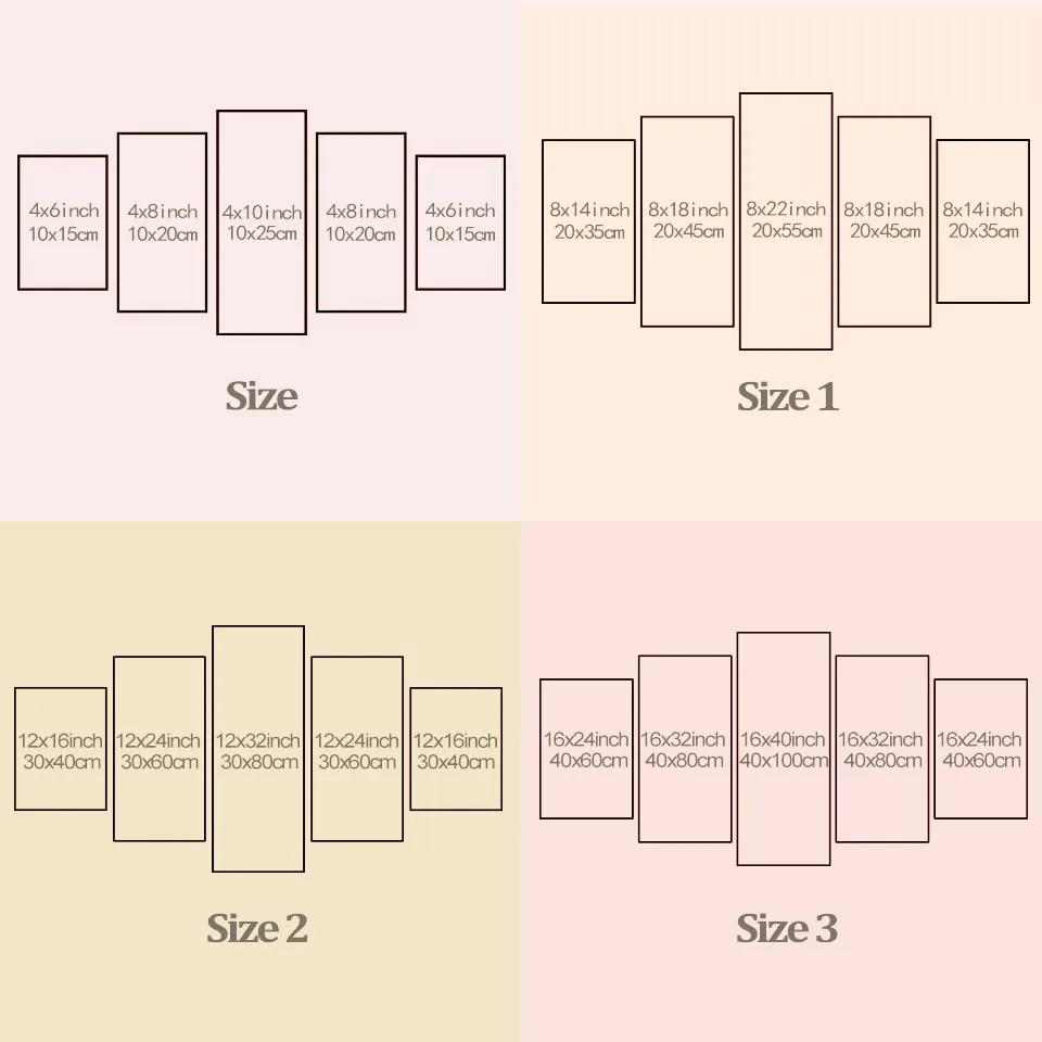 Настенные картины на холсте домашний декор Постер в гостиную 5 шт. HD печать