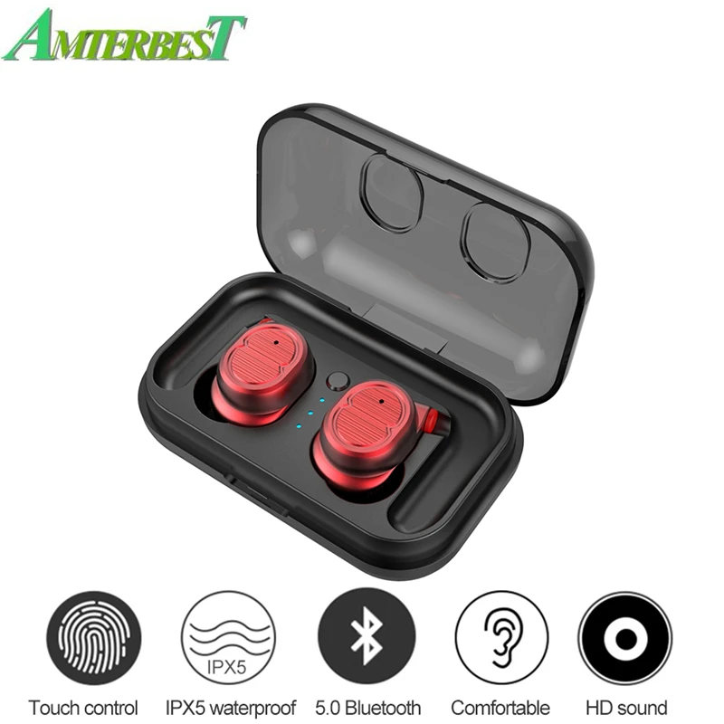 AMTERBEST TWS-8 водонепроницаемые беспроводные наушники, Мини Bluetooth наушники, наушники с сенсорной зарядкой для Iphone, Android
AMTERBEST TWS-8 водонепроницаемые беспроводные наушники, Мини Bluetooth наушники, наушники с сенсорной зарядкой для Iphone, Android