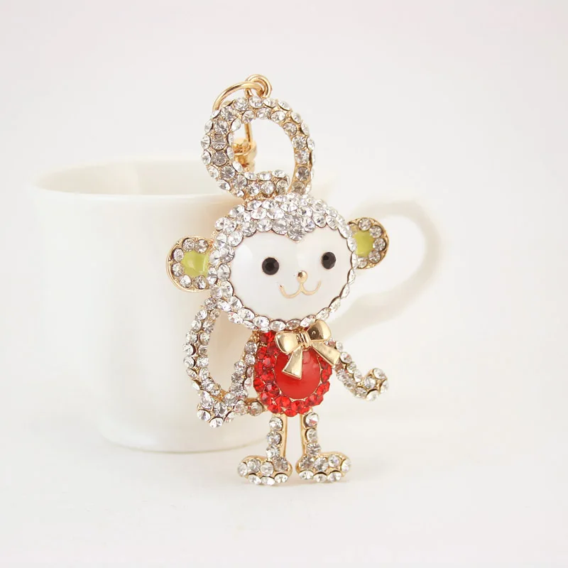 Chaveiro!Fashion Rhinestone Long Tail Monkey KeyChain Car Key Chain Ring Holder Alloy Keyring llaveros Charm Bag Accessory R139
Chaveiro!Fashion Rhinestone Long Tail Monkey KeyChain Car Key Chain Ring Holder Alloy Keyring llaveros Charm Bag Accessory R139