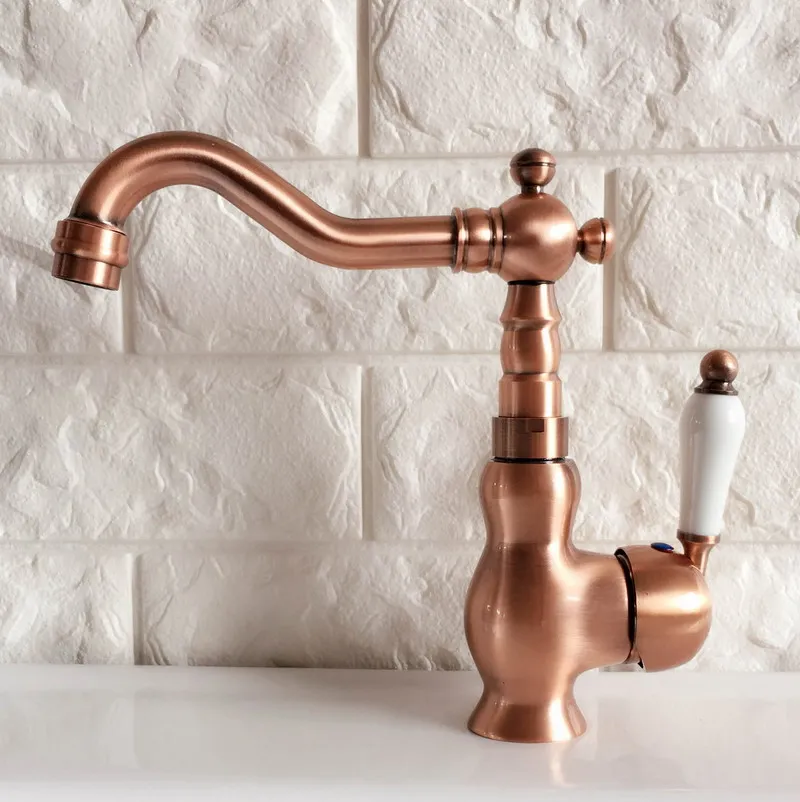 Swivel Spout Water Tap Antique Red Copper Single Handle Single Hole Kitchen Sink & Bathroom Faucet Basin Mixer Tap anf405
Swivel Spout Water Tap Antique Red Copper Single Handle Single Hole Kitchen Sink & Bathroom Faucet Basin Mixer Tap anf405