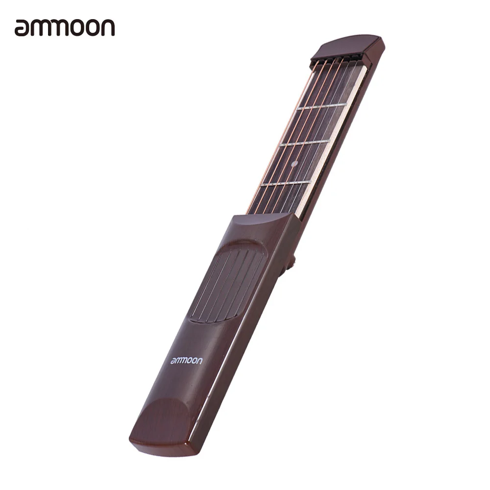 Ammoon Портативный карман акустической гитары Практика Инструмент гаджет аккорд