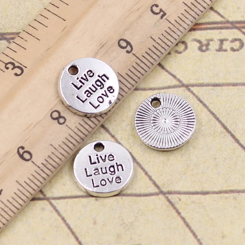 30pcs Charms Plates Live Laugh Love 12x12mm Antique Bronze Silver Color Pendants Making DIY Handmade Tibetan Finding Jewelry
30pcs Charms Plates Live Laugh Love 12x12mm Antique Bronze Silver Color Pendants Making DIY Handmade Tibetan Finding Jewelry