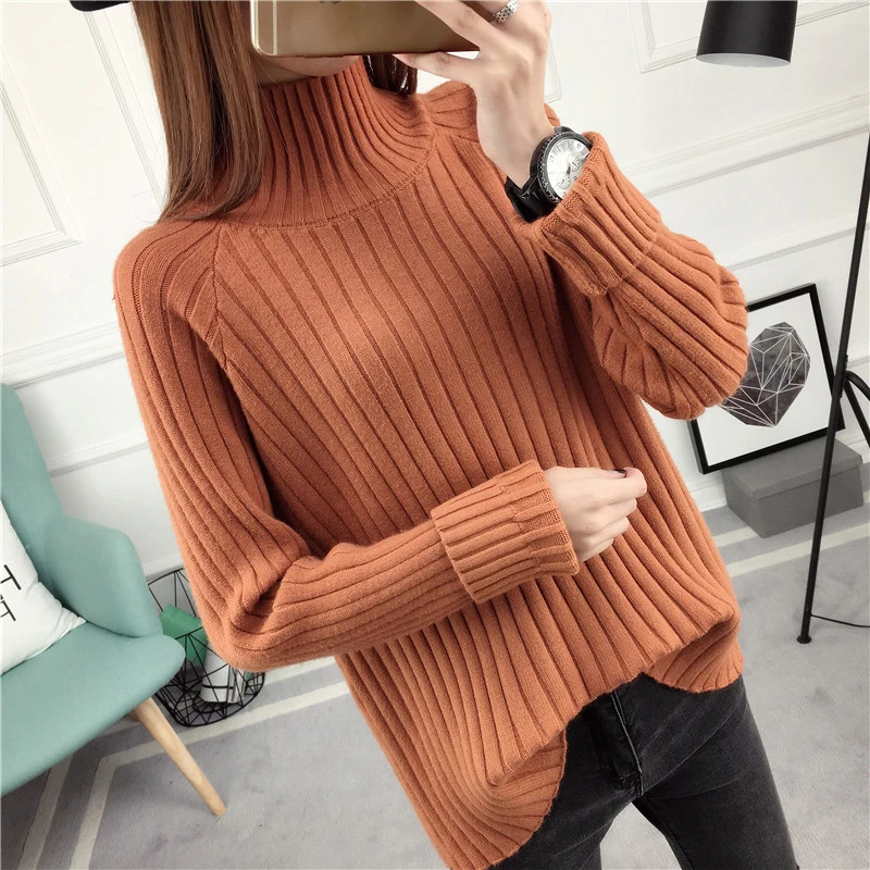 2018 Loose Cashmere Blended Knitted Long Sweater Women Tops Autumn Winter Female Pullover Turtleneck Full Sleeve Solid Color
2018 Loose Cashmere Blended Knitted Long Sweater Women Tops Autumn Winter Female Pullover Turtleneck Full Sleeve Solid Color