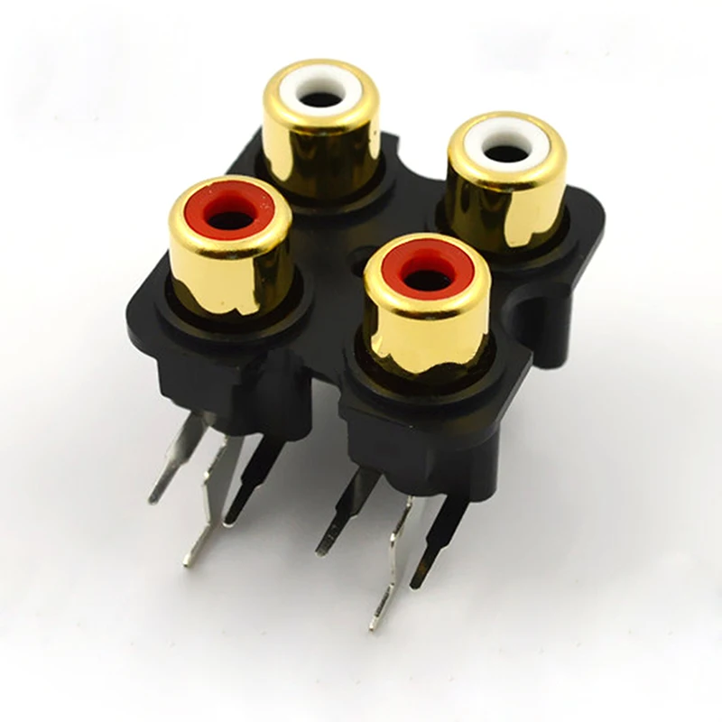 100 шт., разъем AV RCA, позолоченный 4-ядерный соединенный штекер, цвет белый/красный
100 шт., разъем AV RCA, позолоченный 4-ядерный соединенный штекер, цвет белый/красный