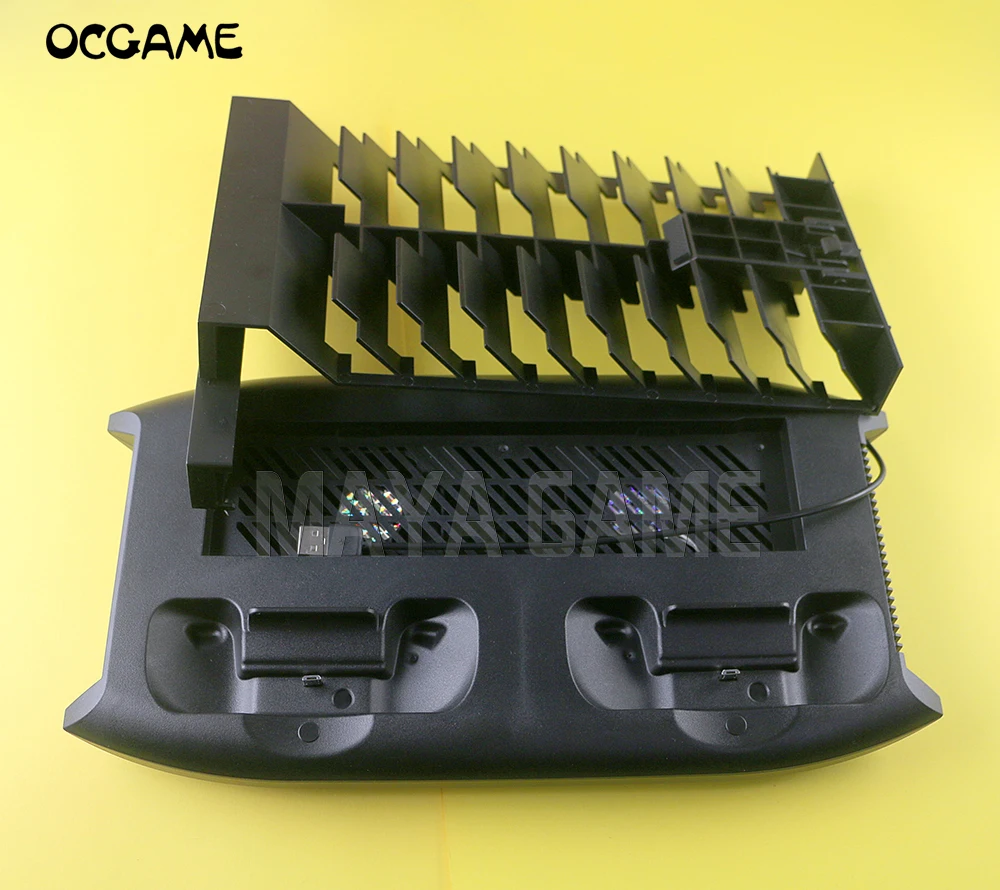 OCGAME Vertical Charging Stand Cooling Fan with 18 Discs Storage Tower Mount for Xbox One X Game Console
OCGAME Vertical Charging Stand Cooling Fan with 18 Discs Storage Tower Mount for Xbox One X Game Console