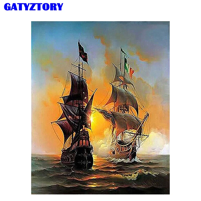 Frameless Sailing War Boat Seascape DIY Painting By Numbers Wall Art Canvas Painting Unique Gift For Home Decoration 40x50cm
Frameless Sailing War Boat Seascape DIY Painting By Numbers Wall Art Canvas Painting Unique Gift For Home Decoration 40x50cm