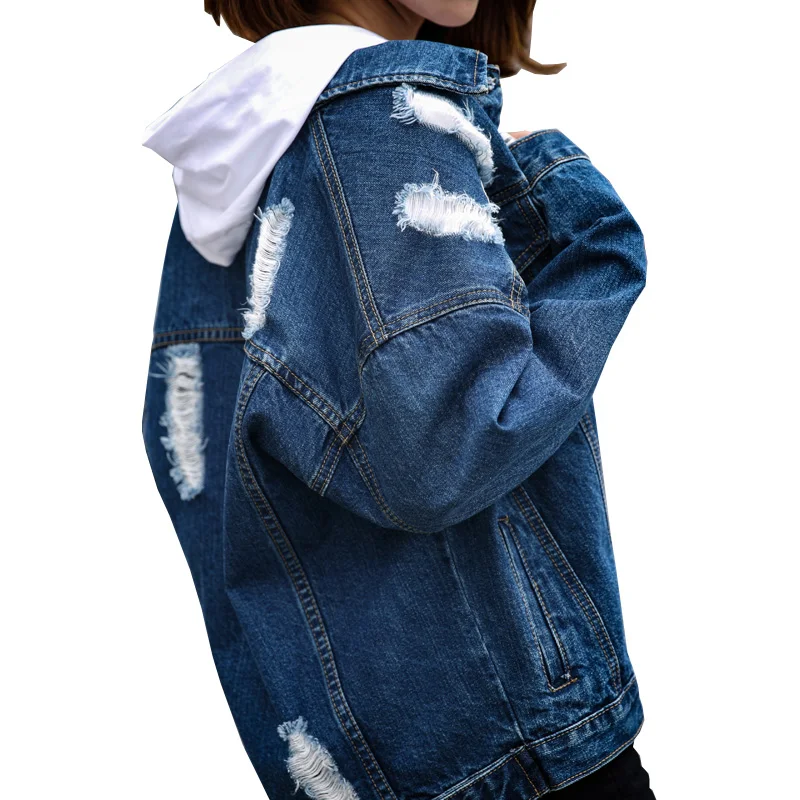 Hole Korean Denim Jacket Spring Women Casual Loose Student Harajuku BF Denim Shirt Coats Jaqueta Feminina Jeans Vintage f383
Hole Korean Denim Jacket Spring Women Casual Loose Student Harajuku BF Denim Shirt Coats Jaqueta Feminina Jeans Vintage f383