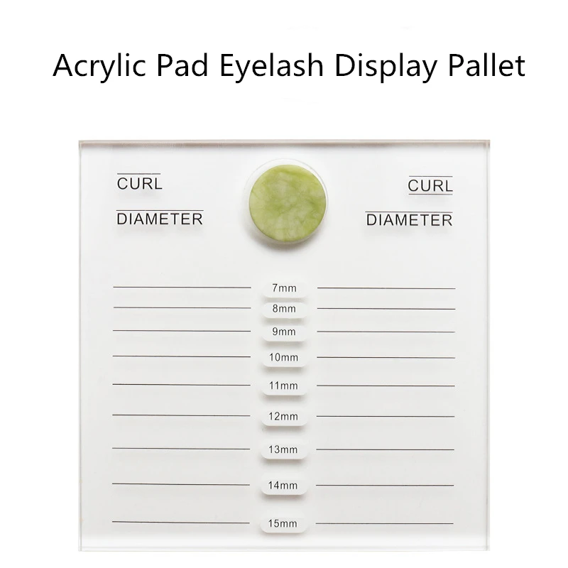New Arrival Transparent Acrylic Pad Eyelash Display Pallet Glue Lash Stand With Jade Gasket Professional Eyelash Extension Tool
New Arrival Transparent Acrylic Pad Eyelash Display Pallet Glue Lash Stand With Jade Gasket Professional Eyelash Extension Tool