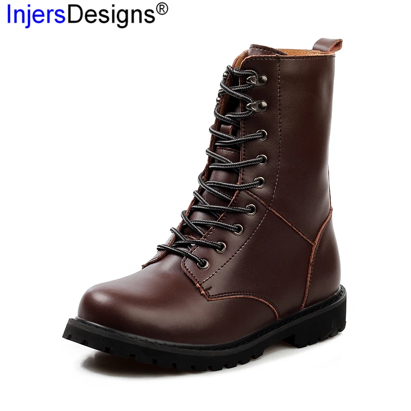 Hot Sale Mid-Calf Martin Boots Men Lace-Up Warm Tooling Boots Classic Fashion Casual Leather Boots Big Size 38-48 Botas Hombre
Hot Sale Mid-Calf Martin Boots Men Lace-Up Warm Tooling Boots Classic Fashion Casual Leather Boots Big Size 38-48 Botas Hombre