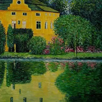 Schloss Kammer on Attersee III-Gustav Klimt oil painting-Waterside Scene canvas wall art
Schloss Kammer on Attersee III-Gustav Klimt oil painting-Waterside Scene canvas wall art