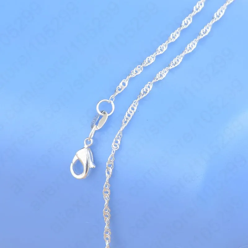 Women Jewelry Gifts Genuine 925 Sterling Silver Water Wave Singapore Necklace Chains With Lobster Clasps 16"-30"
Women Jewelry Gifts Genuine 925 Sterling Silver Water Wave Singapore Necklace Chains With Lobster Clasps 16"-30"