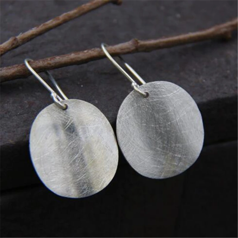 JINSE Women Big Round Circle Dangle 925 Sterling Silver Earrings Ear Jewelry Gift 1 Pair Thai Silver Earrings 24mm 4.80G
JINSE Women Big Round Circle Dangle 925 Sterling Silver Earrings Ear Jewelry Gift 1 Pair Thai Silver Earrings 24mm 4.80G