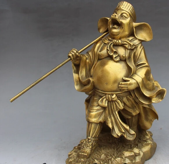 Статуя китайского фольклорного мифа, бронзовая статуя Xi You Ji Pigsy Zhu byie Tianpeng Yuanshuai, 10 дюймов
Статуя китайского фольклорного мифа, бронзовая статуя Xi You Ji Pigsy Zhu byie Tianpeng Yuanshuai, 10 дюймов