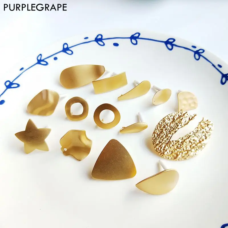 Iron gold earrings diy earrings jewelry accessories materials handmade fine fashion geometric irregular minimalism 6pcs
Iron gold earrings diy earrings jewelry accessories materials handmade fine fashion geometric irregular minimalism 6pcs