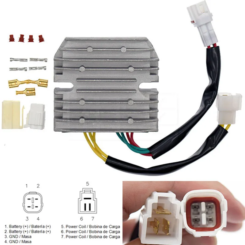 GFY For Suzuki DL650 V-Strom 2004 2005 2006 2007 2008 2009 2010 2011 2012 DL 650 Motorcycle Aluminum Voltage Regulator Rectifier
GFY For Suzuki DL650 V-Strom 2004 2005 2006 2007 2008 2009 2010 2011 2012 DL 650 Motorcycle Aluminum Voltage Regulator Rectifier