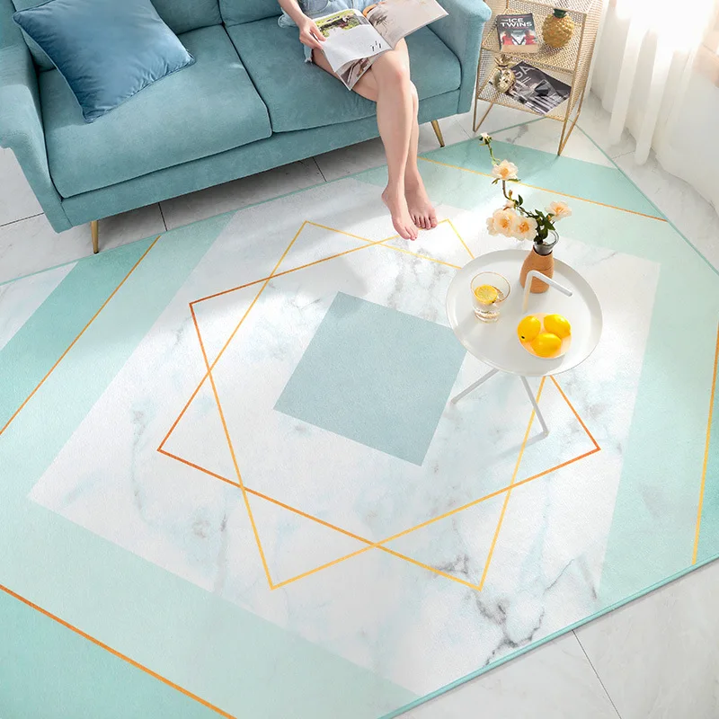 

Nordic marble geometric carpets for Living room bedroom Tatami Area Rug Home sofa coffee table mat Modern Antiskid Luxury carpet