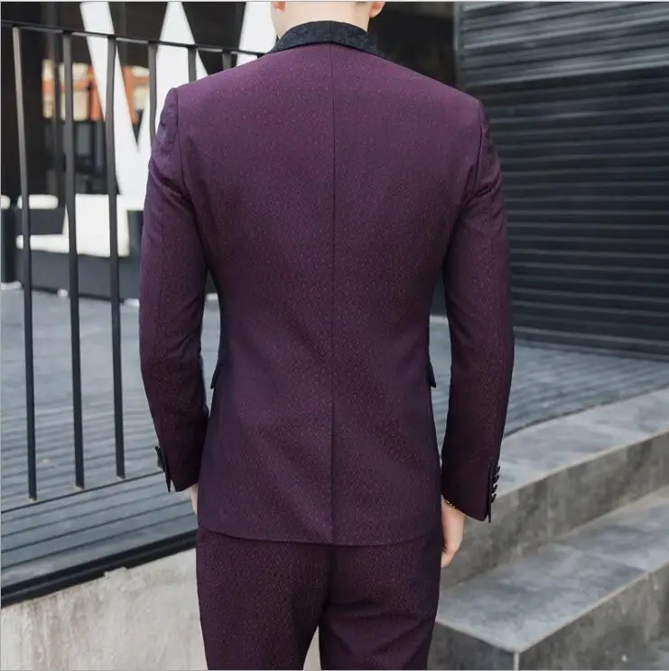 3 Pieces Men's Suit Korean Style Casual Jacquard Suit Men Clothes Dress Slim Fit Wedding Prom Formal Mens Suits with Pant Vest
3 Pieces Men's Suit Korean Style Casual Jacquard Suit Men Clothes Dress Slim Fit Wedding Prom Formal Mens Suits with Pant Vest