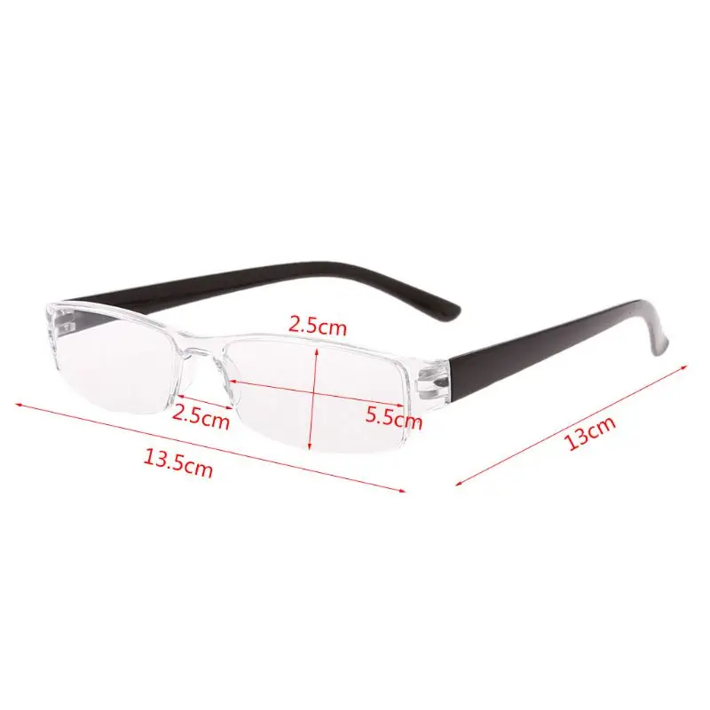 Unisex Lightweight Clear Slim Fashion Rimless Reading Glasses 1.00-4.00 Diopter Eyewear With Leather Case
Unisex Lightweight Clear Slim Fashion Rimless Reading Glasses 1.00-4.00 Diopter Eyewear With Leather Case