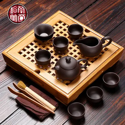 Chinese Kung Fu Tea Set Ceramic Tea-sets with Tray Whole Pu'er tea, oolong tea, Tieguanyin Teapot Teacups Set With Bamboo Tray
Chinese Kung Fu Tea Set Ceramic Tea-sets with Tray Whole Pu'er tea, oolong tea, Tieguanyin Teapot Teacups Set With Bamboo Tray