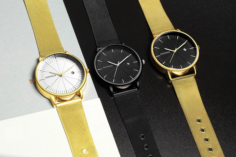 Fashion Luxury high-end simple black business calendar men's watch fashion alloy mesh belt watch mens watches
Fashion Luxury high-end simple black business calendar men's watch fashion alloy mesh belt watch mens watches