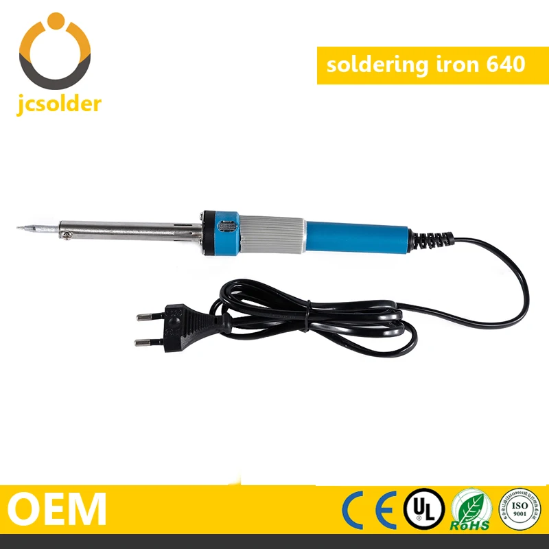 JCD Hiqh quality Electric soldering iron110V/220V and 24V/12V 60w 40W 30W soldering irons constant temperature
JCD Hiqh quality Electric soldering iron110V/220V and 24V/12V 60w 40W 30W soldering irons constant temperature