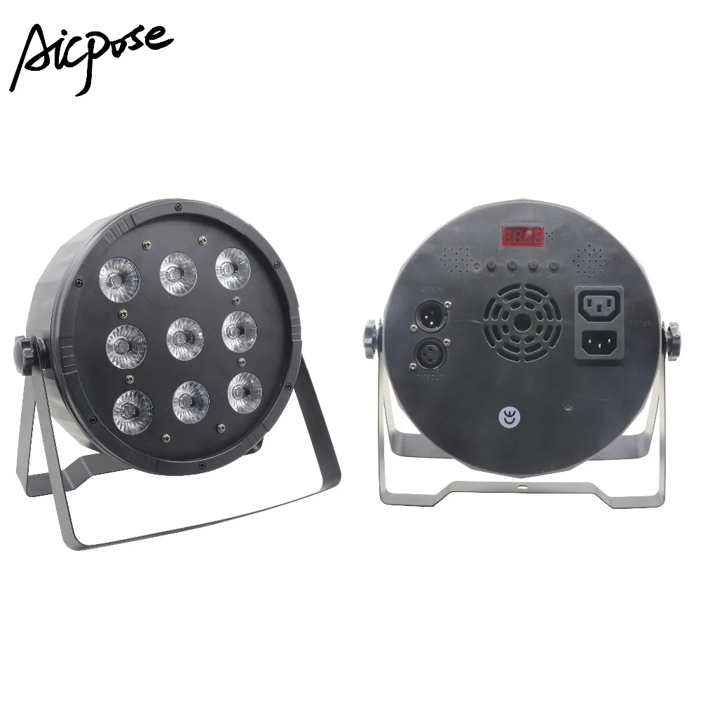 LED Par 9x12 Вт RGBW 4в1 сценический свет DMX512 Диско DJ Светодиодная Стробоскопическая пара