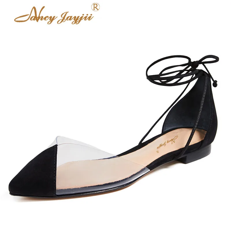 Nancyjayjii Women Shoes Adult flats ladies Lace-Up Black White Flock PVC Lace-Up Ankle Strap Pointed Toe Mature Leisure 2021
Nancyjayjii Women Shoes Adult flats ladies Lace-Up Black White Flock PVC Lace-Up Ankle Strap Pointed Toe Mature Leisure 2021