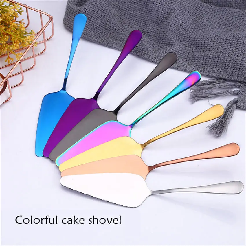 SunwayLife Colorful Stainless Steel Serrated Edge Cake Server Blade Cutter Pie Pizza Shovel Cake Spatula Baking Tool 1piece
SunwayLife Colorful Stainless Steel Serrated Edge Cake Server Blade Cutter Pie Pizza Shovel Cake Spatula Baking Tool 1piece