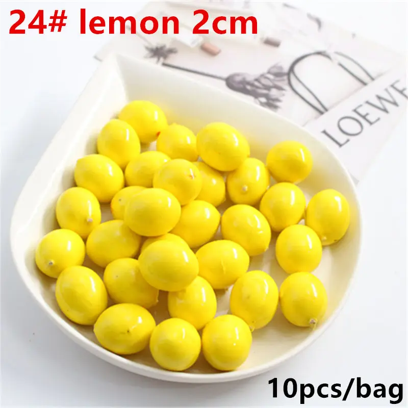 10 pcs Artificial Realistic Simulation Lemon Yellow & False Faux Fruit for Decoration
10 pcs Artificial Realistic Simulation Lemon Yellow & False Faux Fruit for Decoration