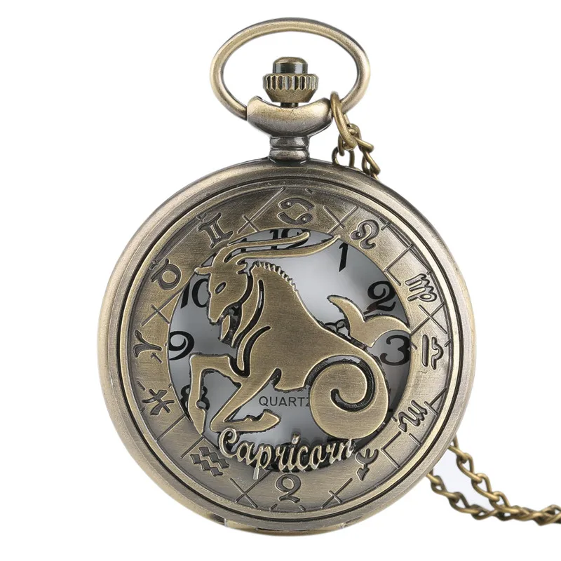 TIEDAN Retro Men's Pocket Watch Trendy Constellation Capricorn Pendant Chain Women Watches Necklace Zodiac Horoscope
TIEDAN Retro Men's Pocket Watch Trendy Constellation Capricorn Pendant Chain Women Watches Necklace Zodiac Horoscope