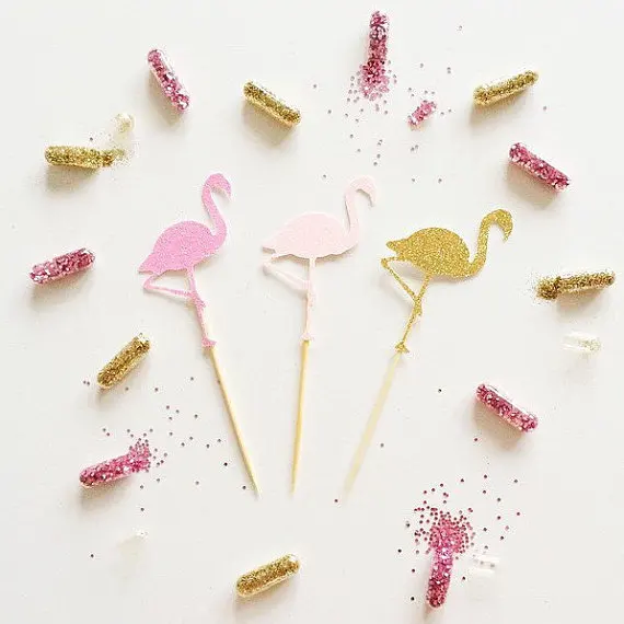 Flamingo Glitter Cupcake Toppers appetizer food pick party baby bridal shower birthday ocean wedding cake topper decor
Flamingo Glitter Cupcake Toppers appetizer food pick party baby bridal shower birthday ocean wedding cake topper decor