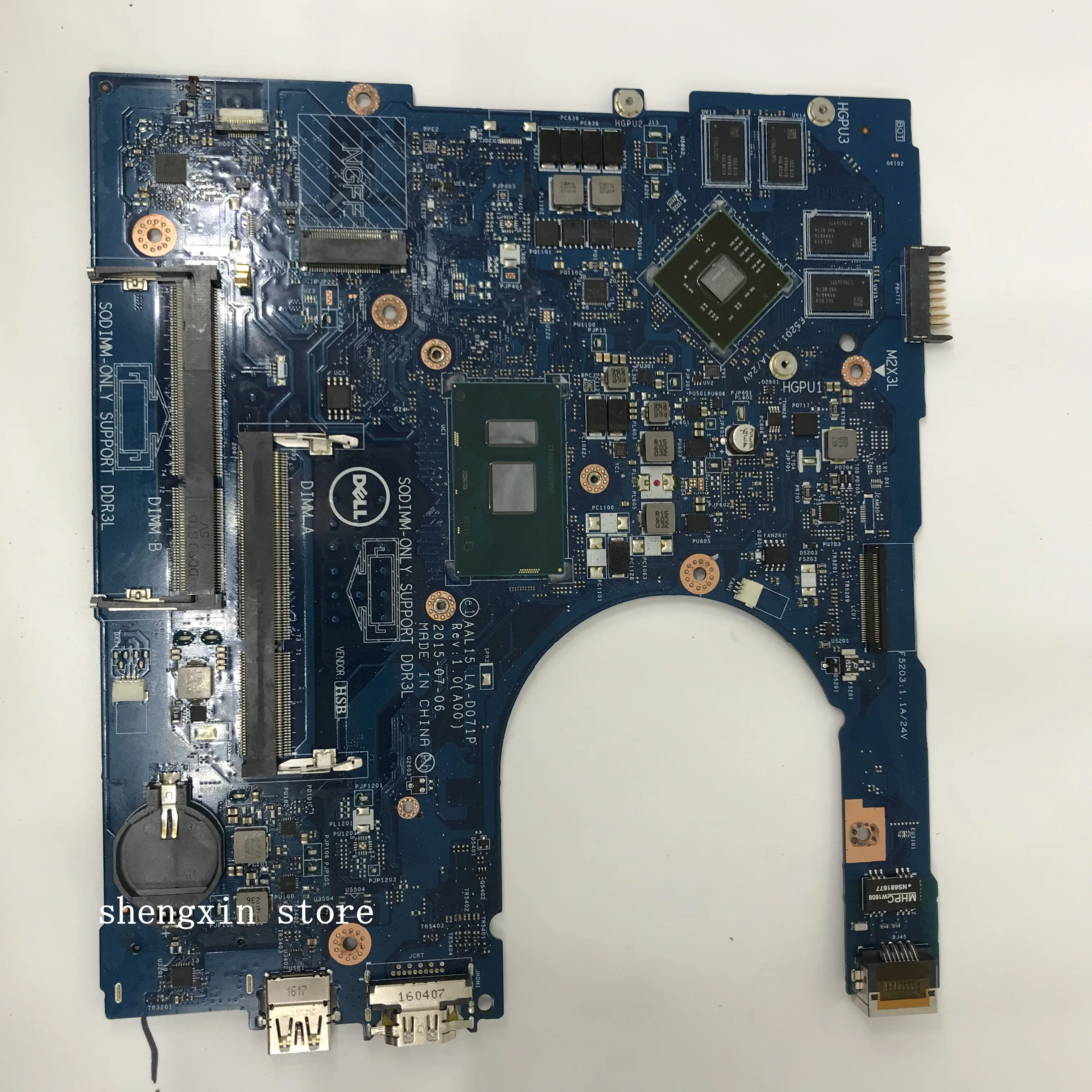 AAL15 LA-D071P For 5559 Motherboard CN-0F1J0W 0F1J0W HYCVR DDR3L I7-6500U SR2EZ Mainboard
AAL15 LA-D071P For 5559 Motherboard CN-0F1J0W 0F1J0W HYCVR DDR3L I7-6500U SR2EZ Mainboard