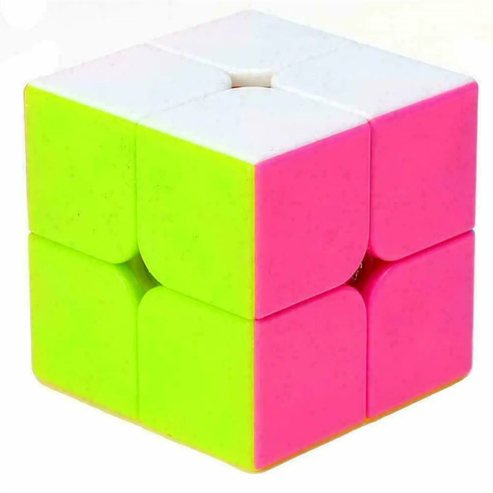

2x2x2 Speed Stickerless Magic Cube Twist Puzzle Toy IQ Game Fancy Cubic Brain Teaser Safe ABS Ultra-Smooth Professional Contest