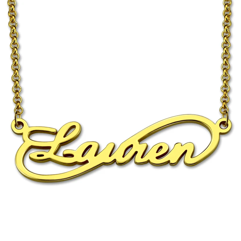 AILIN Infinity Name Necklace Handmade Gold Color Single Name Necklace Infinity Sign Pendant Any Name Eternity Gift For Women
AILIN Infinity Name Necklace Handmade Gold Color Single Name Necklace Infinity Sign Pendant Any Name Eternity Gift For Women