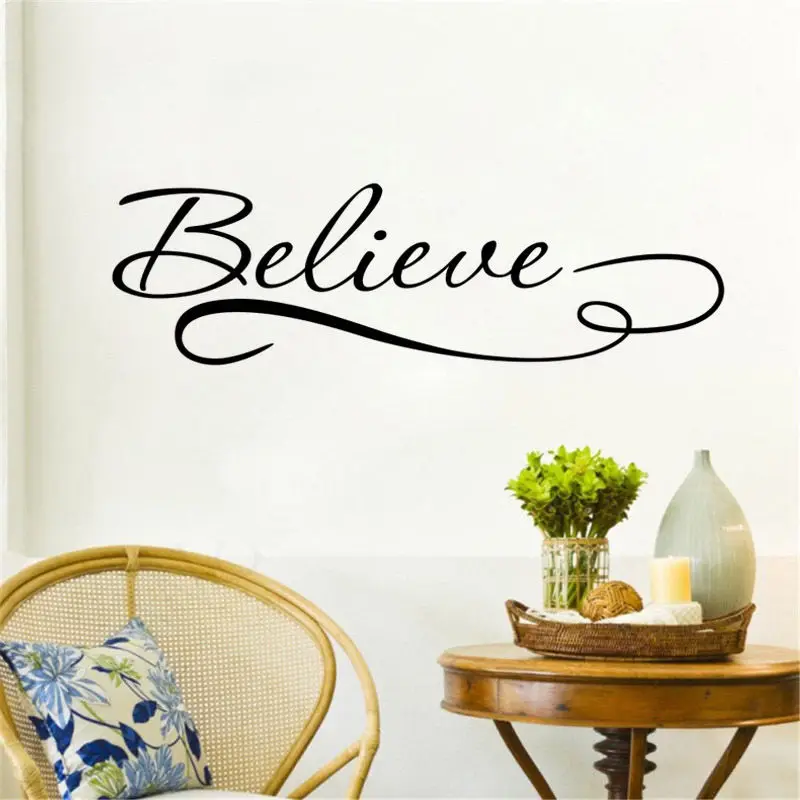 Inspirational Words Wall Decal Quotes Believe Vinyl Wall Stickers For Kids Room Livingroom Removable Interior Art Mural SYY464
Inspirational Words Wall Decal Quotes Believe Vinyl Wall Stickers For Kids Room Livingroom Removable Interior Art Mural SYY464