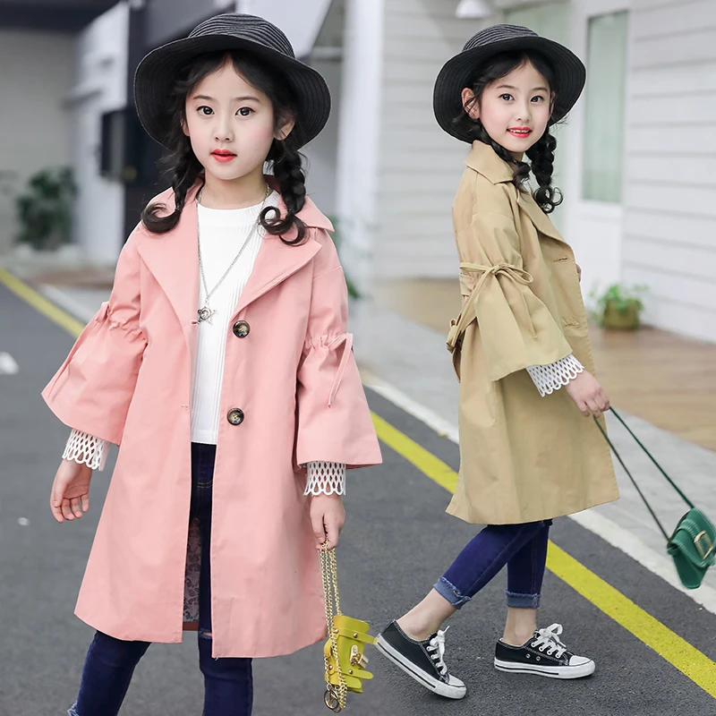 Brand Girls Trench Coats Solid Kids Windbreaker Fashion Baby Kids Girls Clothes Casual Outwears Long Jackets for 6 8 10 12 Years
Brand Girls Trench Coats Solid Kids Windbreaker Fashion Baby Kids Girls Clothes Casual Outwears Long Jackets for 6 8 10 12 Years
