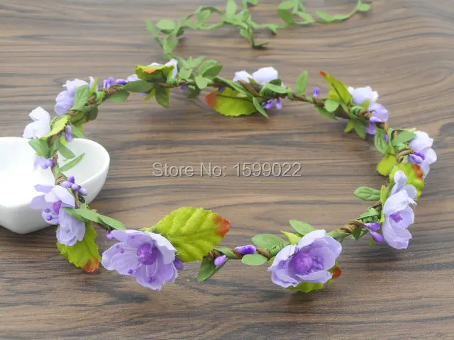 Romantic Hairband Purple Flower Headband Bohemian Bridal Floral Headpiece Cherry Blossom Party Supplies Handcrafted Jewelry
Romantic Hairband Purple Flower Headband Bohemian Bridal Floral Headpiece Cherry Blossom Party Supplies Handcrafted Jewelry