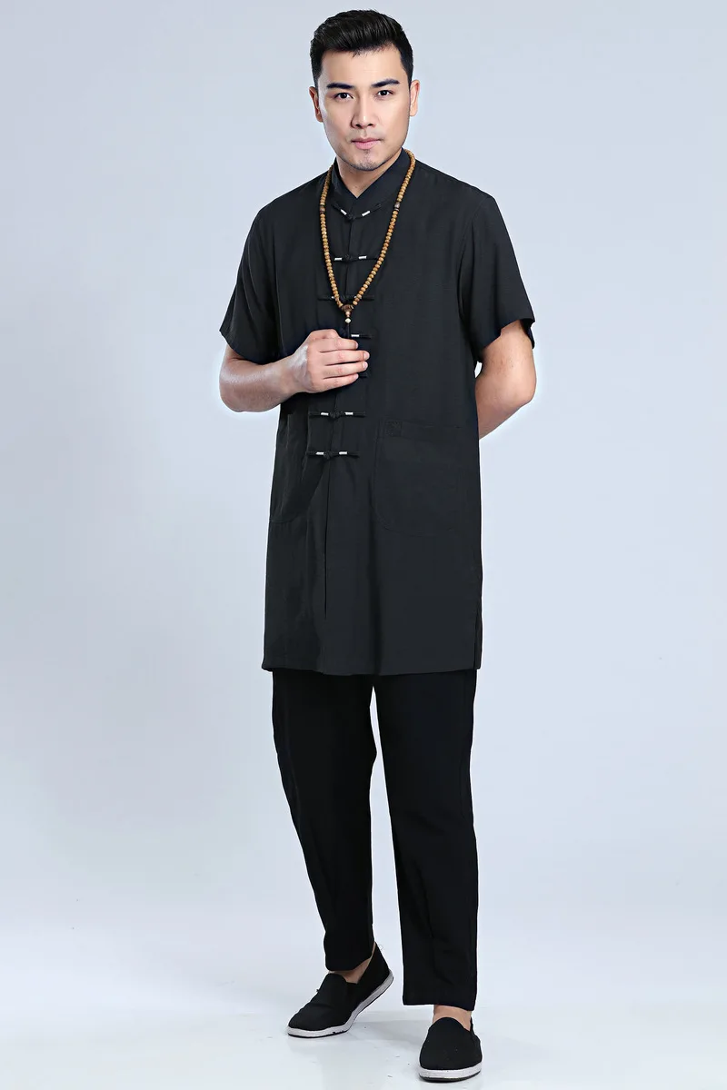 Chinese Traditional Summer T-shirt Men Kung Fu Party Cotton Tops Size M-3XL
Chinese Traditional Summer T-shirt Men Kung Fu Party Cotton Tops Size M-3XL