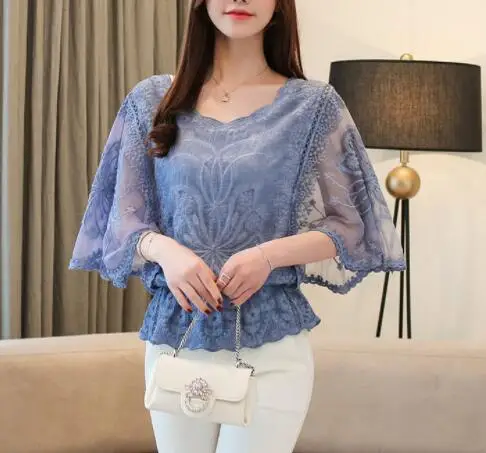 New Chiffon Blouse O-Neck 2022 Summer Full Cotton Edge Lace Blouses Shirt Butterfly Flower Half Sleeve Women Shirt Fashion
New Chiffon Blouse O-Neck 2022 Summer Full Cotton Edge Lace Blouses Shirt Butterfly Flower Half Sleeve Women Shirt Fashion