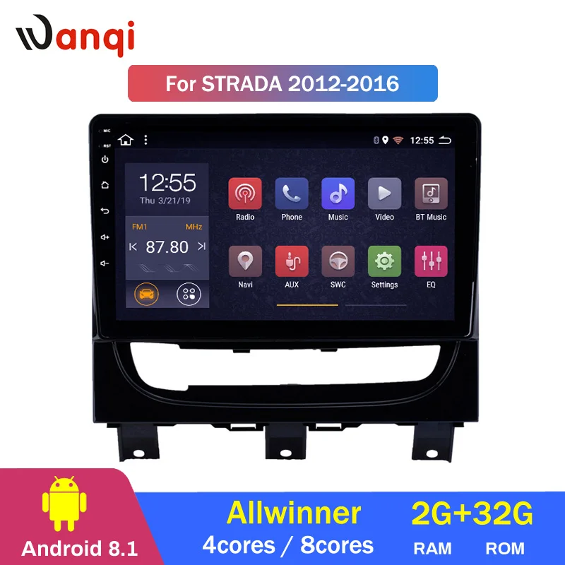2G ram 32G rom 9 дюймов Android 8 1 сенсорный мультимедийный плеер для 2012 2016 Fiat Strada gps