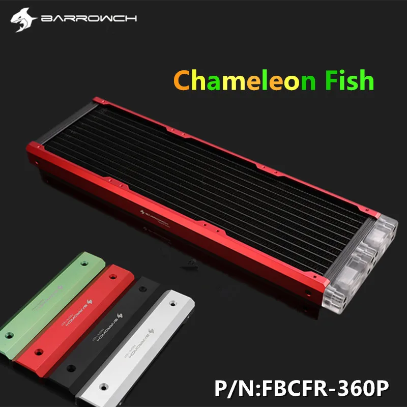 Barrowch Chameleon Fish Modular 360mm Radiators, Acrylic/POM Removable Radiators, Suitable For 120mm Fans FBCFR-360
Barrowch Chameleon Fish Modular 360mm Radiators, Acrylic/POM Removable Radiators, Suitable For 120mm Fans FBCFR-360