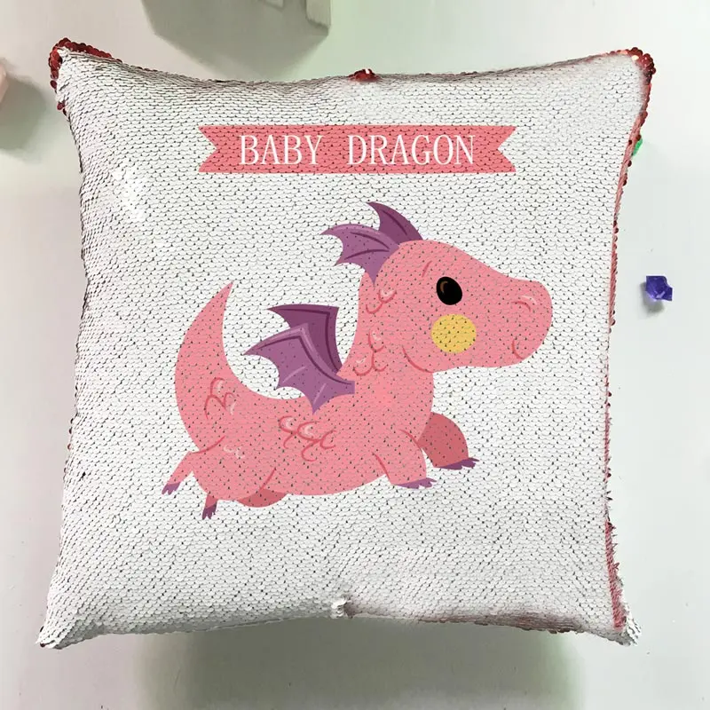 Детские милые подушки для украшения дома, подушки дракона, дизайн, двусторонняя наволочка с блестками, блестящие чехлы для сидений, чехлы дл... 
Детские милые подушки для украшения дома, подушки дракона, дизайн, двусторонняя наволочка с блестками, блестящие чехлы для сидений, чехлы дл...